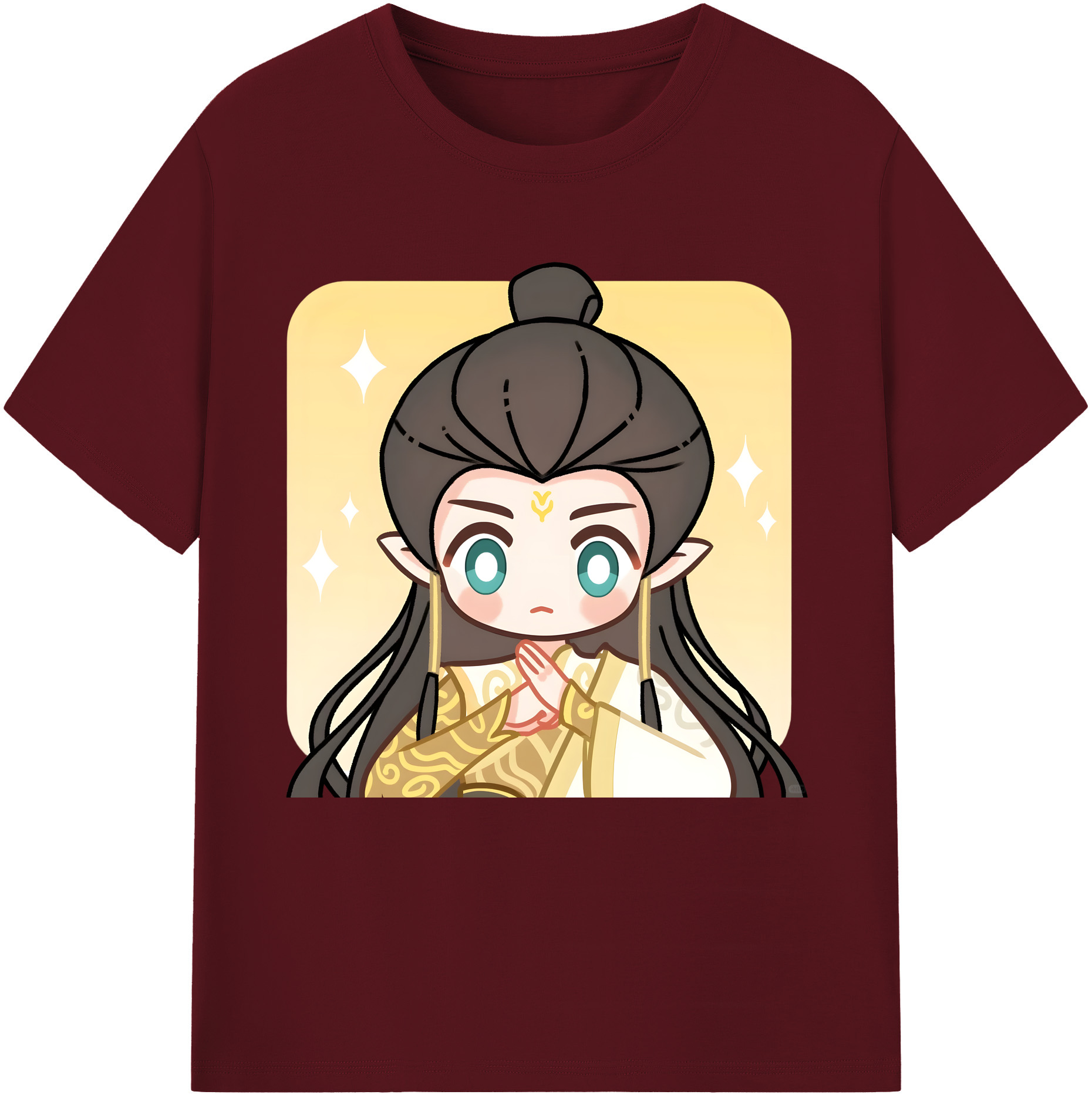 （画像用） Ne Zha 2 ナタ 魔童の大暴れ 綿100％半袖Tシャツ（フロントプリント）